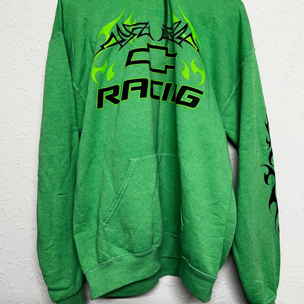 Chevy Racing Hoodie - Green - Medium